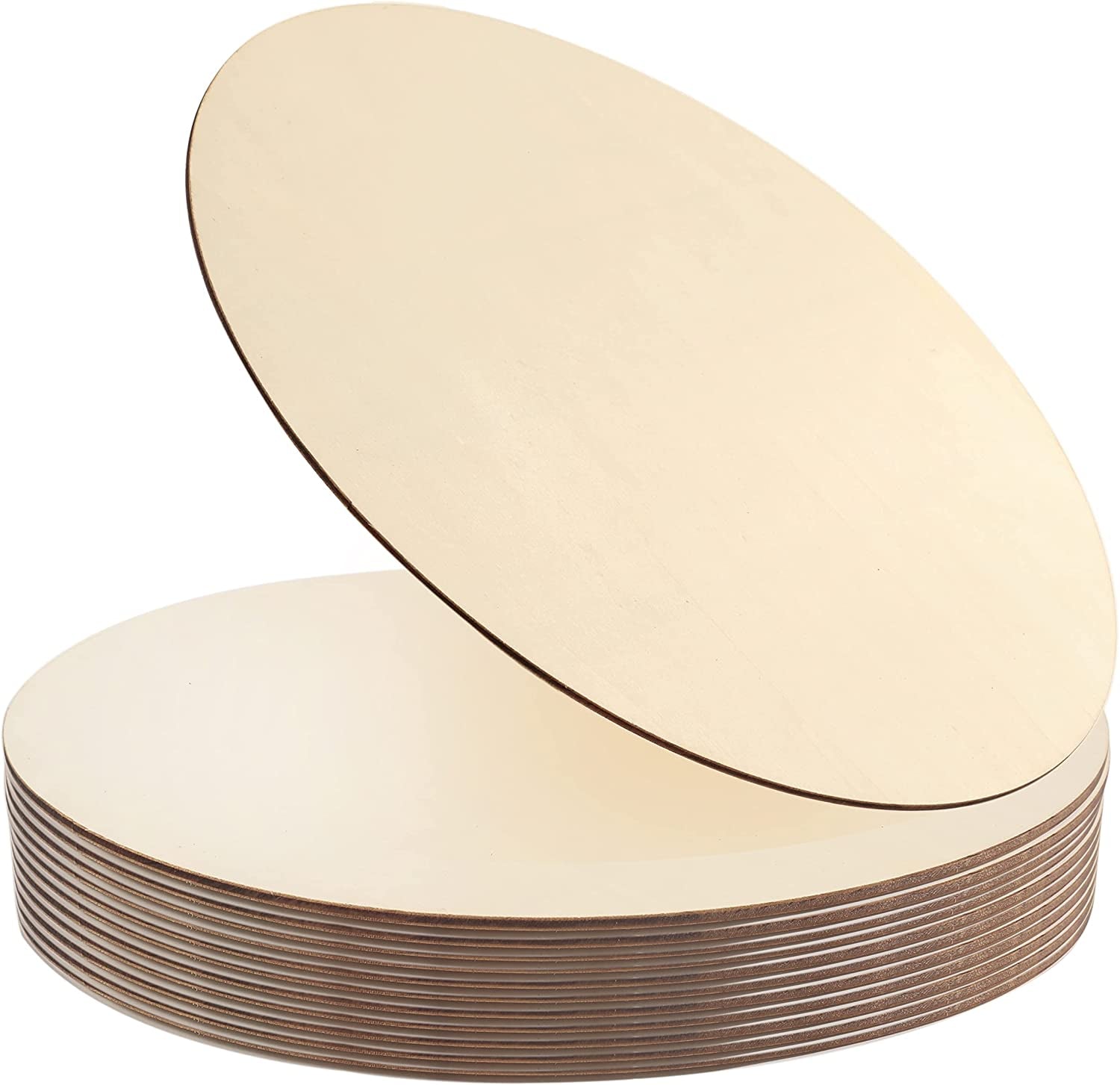 5Pcs 14 Inch Wood Circles For Crafts Unfinished Blank Wooden Rounds  5Pcs 14 Inch Wood Circles For Crafts Unfinished Blank Wooden Rounds